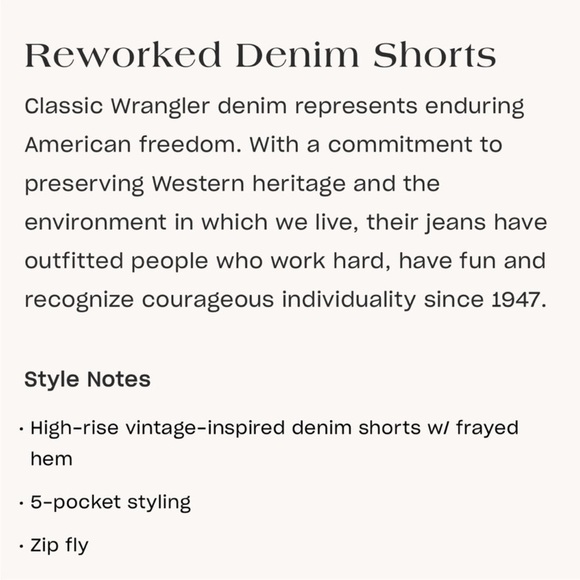 Wrangler Reworked Denim Shorts - Picture 6 of 9